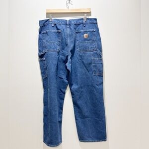 CARHARTT Men’s Cotton Blue Denim Work Carpenter Jean Pants Cotton Dungaree Fit
